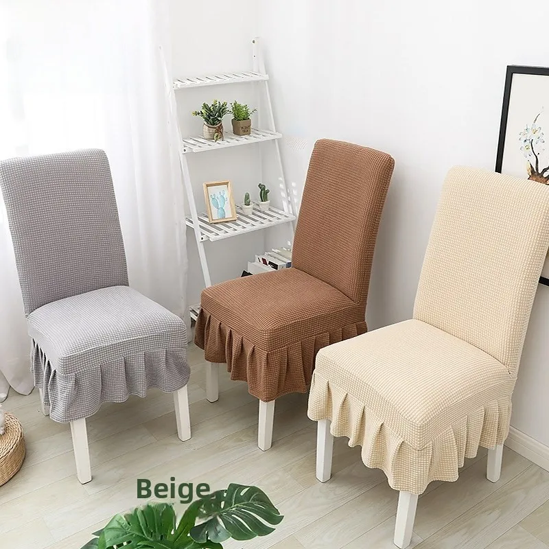 

Thick Elastic Chair Cover for Dining Chairs Home Fabric Tablecloth Chair Pad Universal Fit Easy Care Machine Washable