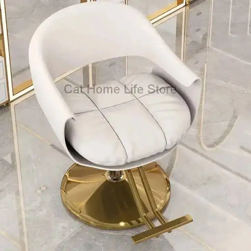 

Promotion Chair Armchairs Machines Professional Saloon Barber Wheel Swivel Vanity Chairs Nail Salon Eyelash Luxury Makeup Tilted