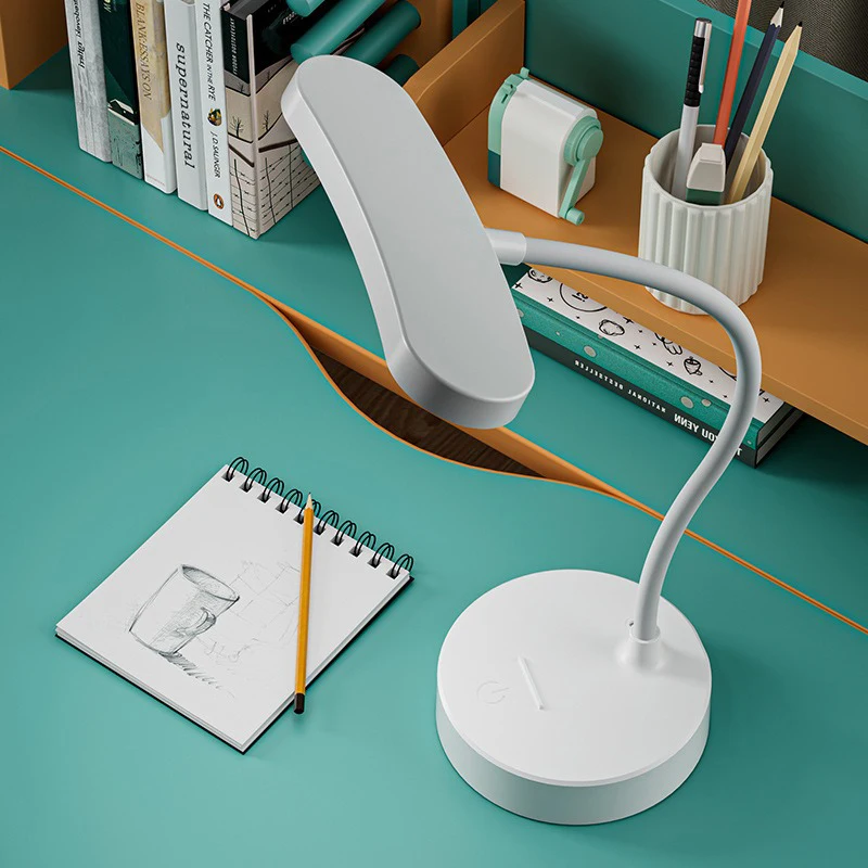 LED Reading Lamp Night Light Rechargeable 3 Level Dimming Light For Reading Study Bedroom Lighting