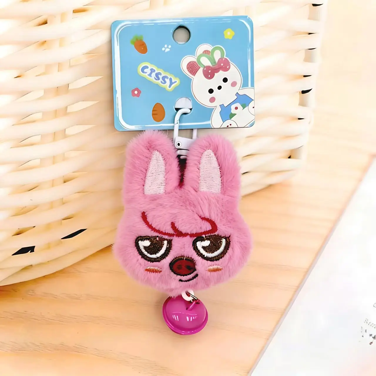 

SKZOO Plush Toy Keychain Stray Kids KPOP Cartoon Doll Head Animal Bell Keychain Bag Pendant Accessories Gifts