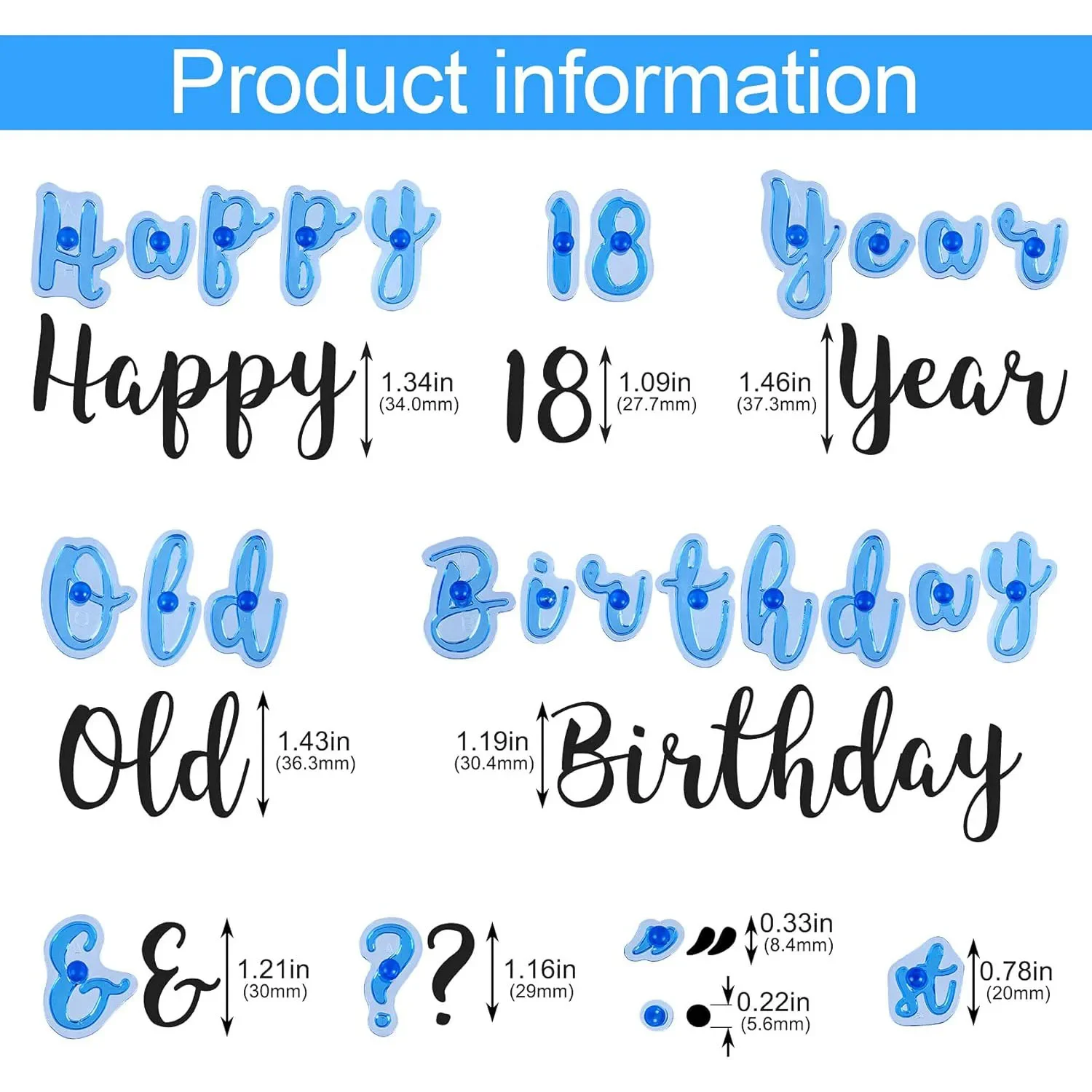 DIY Cookie Sugar Fondant Baking Mold Cake Decoration 66Pcs Alphabet Number Cake Molds Special Characters Uppercase and Lowercase