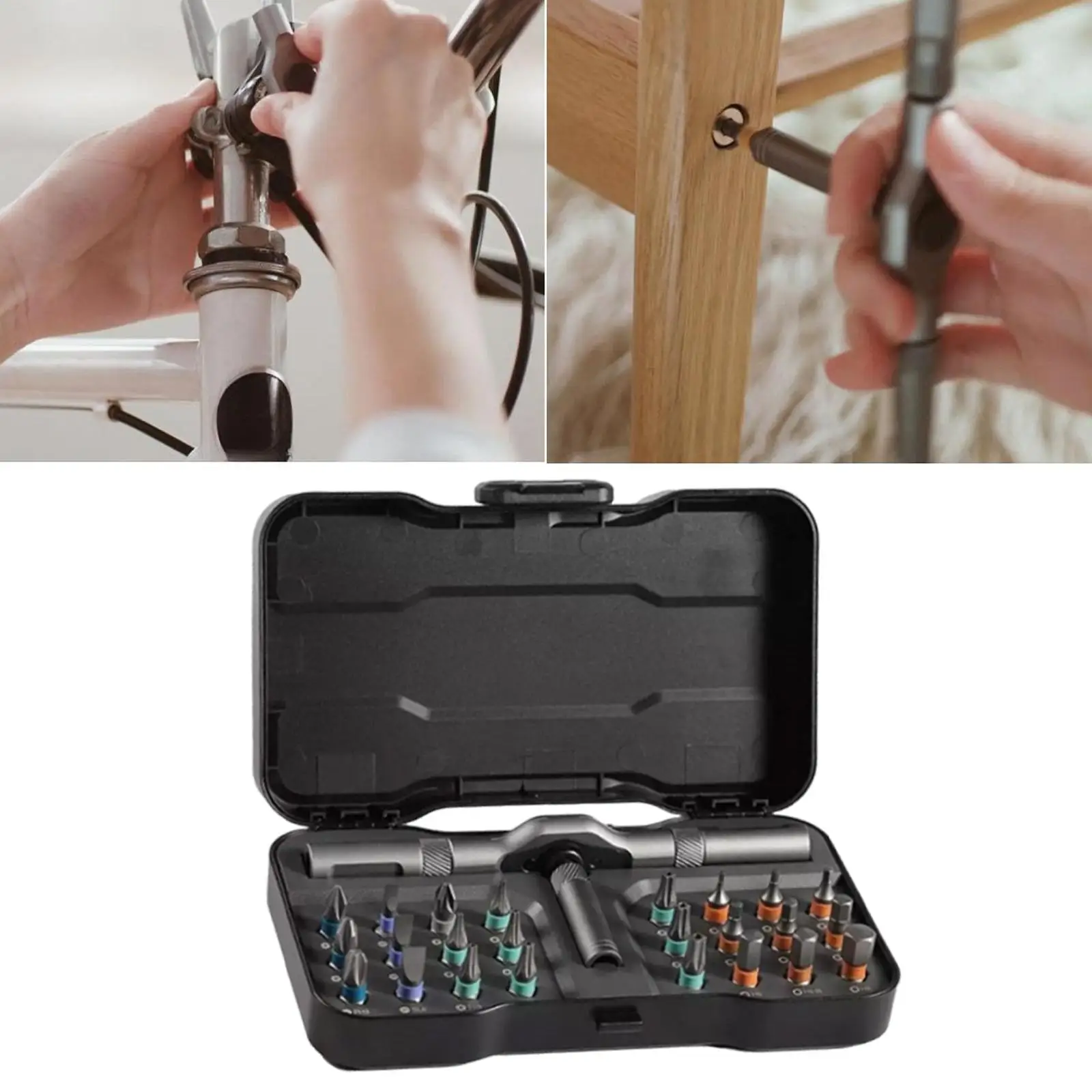 

24 in 1 Ratchet Screwdriver Set Sturdy Labor Saving Professional Repair Tool