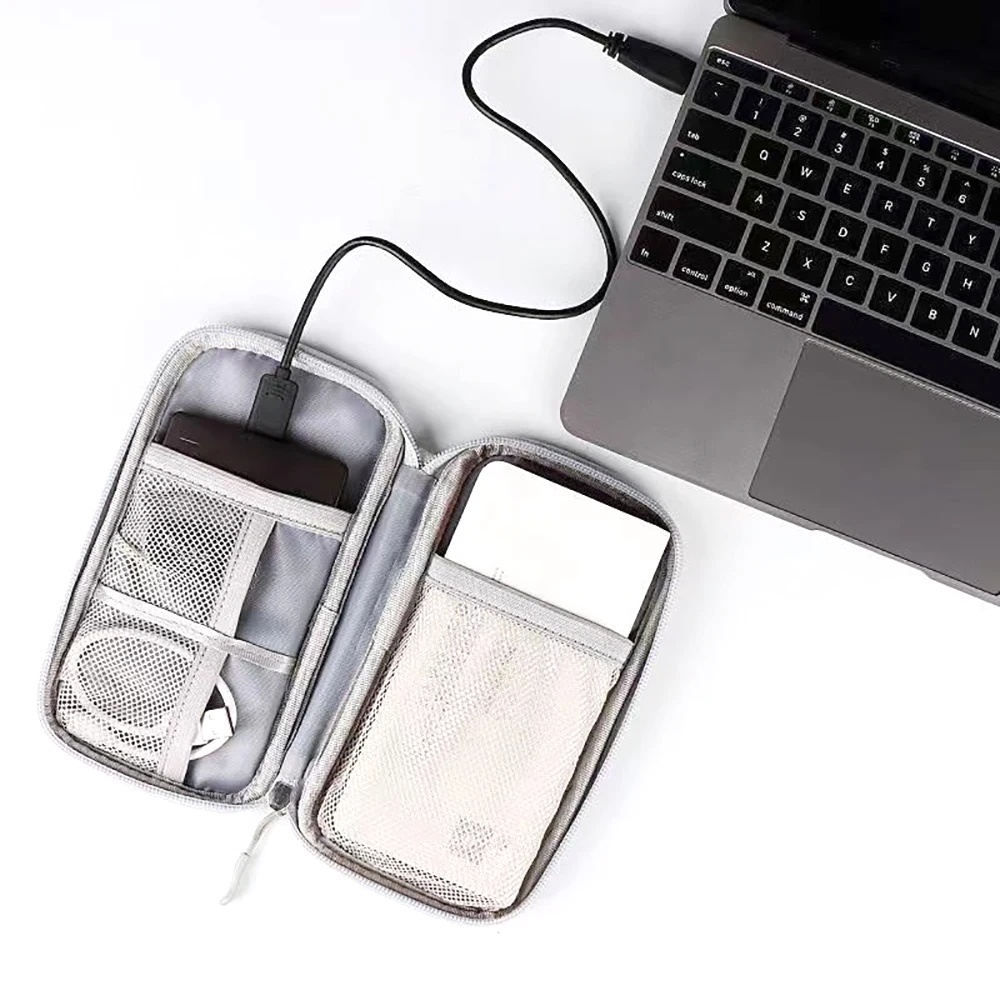 11*19cm Portable Storage Bag Cable Earphone USB Power Bank Pens Toiletries Accessories Waterproof Travel Organizer Case