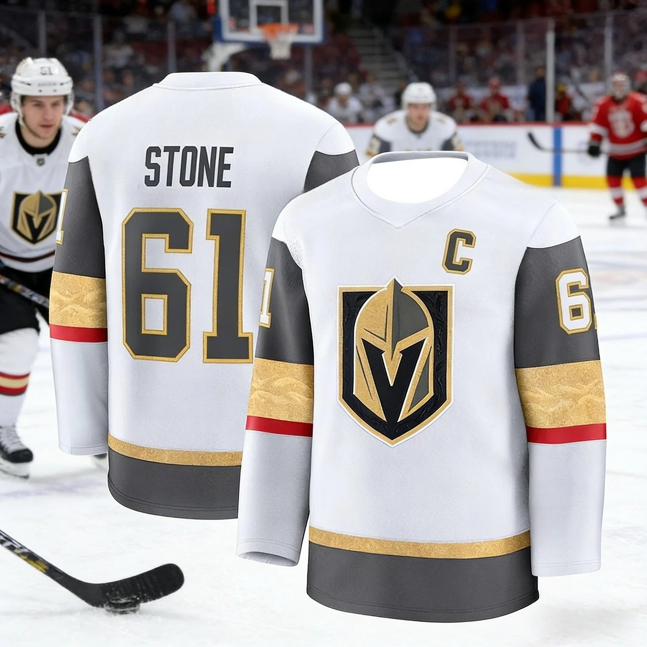2026 Men's Best-Selling Las Vegas Golden Knights Ice Hockey Training Jersey - Breathable, Quick-Drying Long-Sleeved Shirt Kids