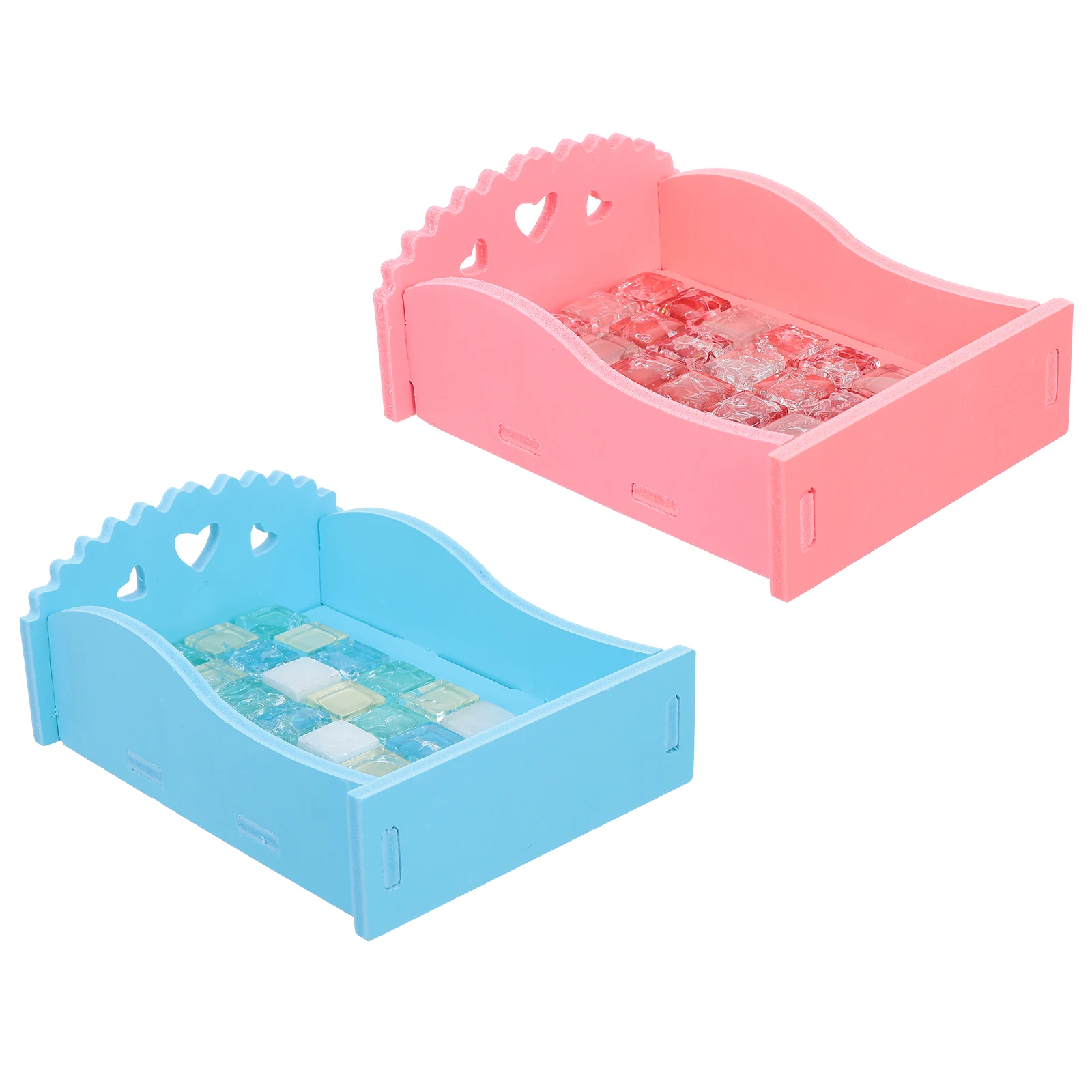 

2 Pcs Hamster Summer Cool Bed Pet Small Nest Guinea Pig Cooling Pad Sleeping Pvc Beds Tile Animal