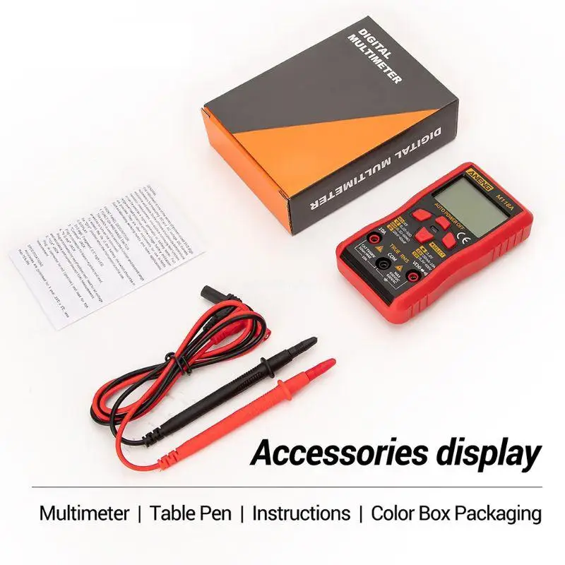 Digital Multimeter TRMS 6000 Counts Meter Ohmmeter Auto-Ranging TesterMeasures Current Resistance Backlit