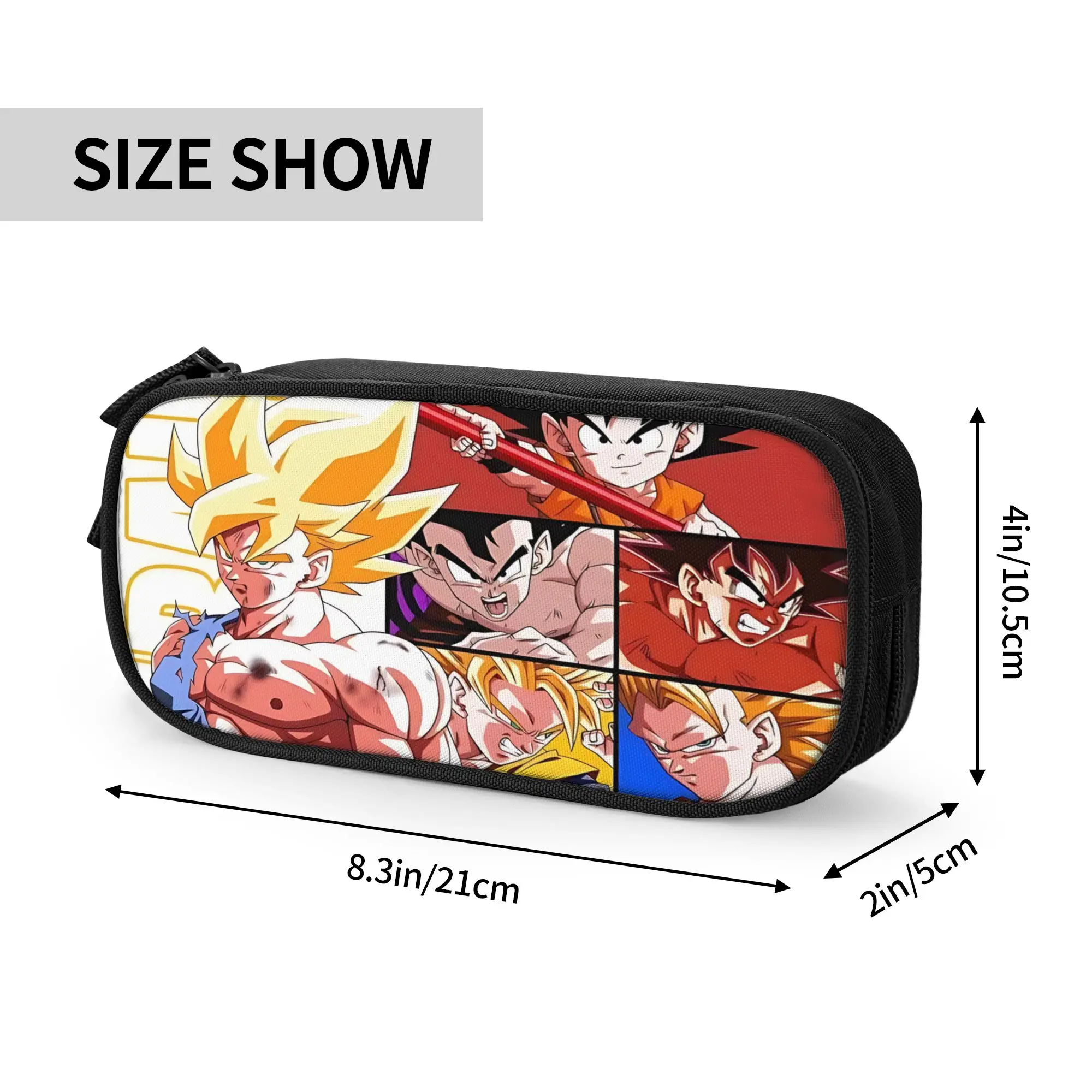 Custom Dragon Ball Z Goku Large Capacity Bags for Child  School Pencil Bag for Boys Gilrs Kids