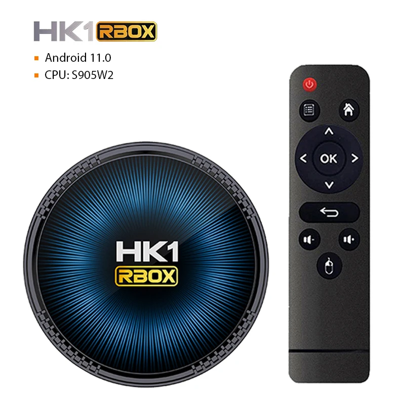 

HK1 RBOX W2 TV Box Android 11.0 Amlogic S905W2 AV1 4K Smart Set Top Box Andriod 2.4G 5G Dual Wifi Media Player Tv Box 32GB 64GB