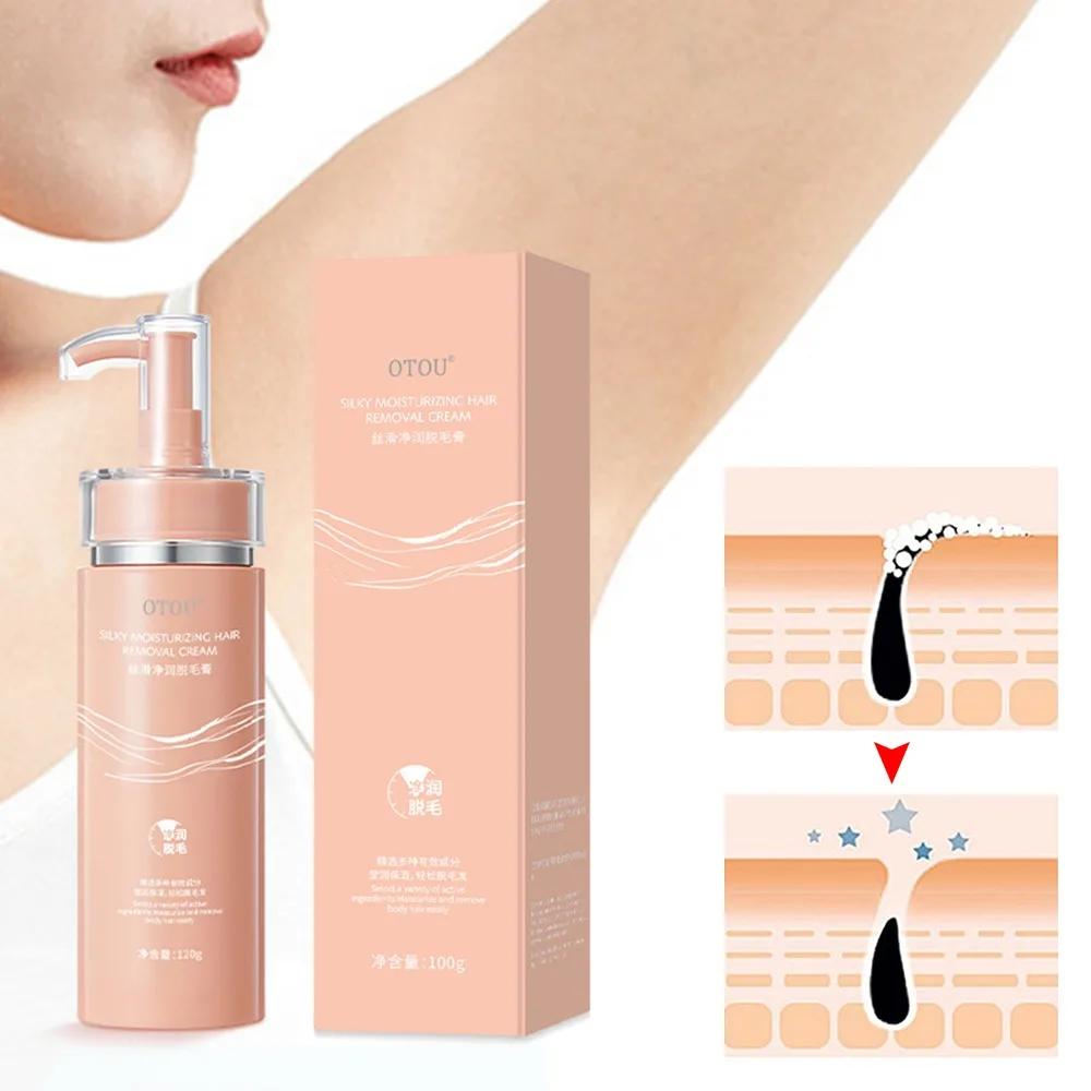 

100g Body Hair Removal Cream Shrink Pores Moisturizing Armpit Hair Removal Cream Smooth Skin Depilatory Cream Unisex