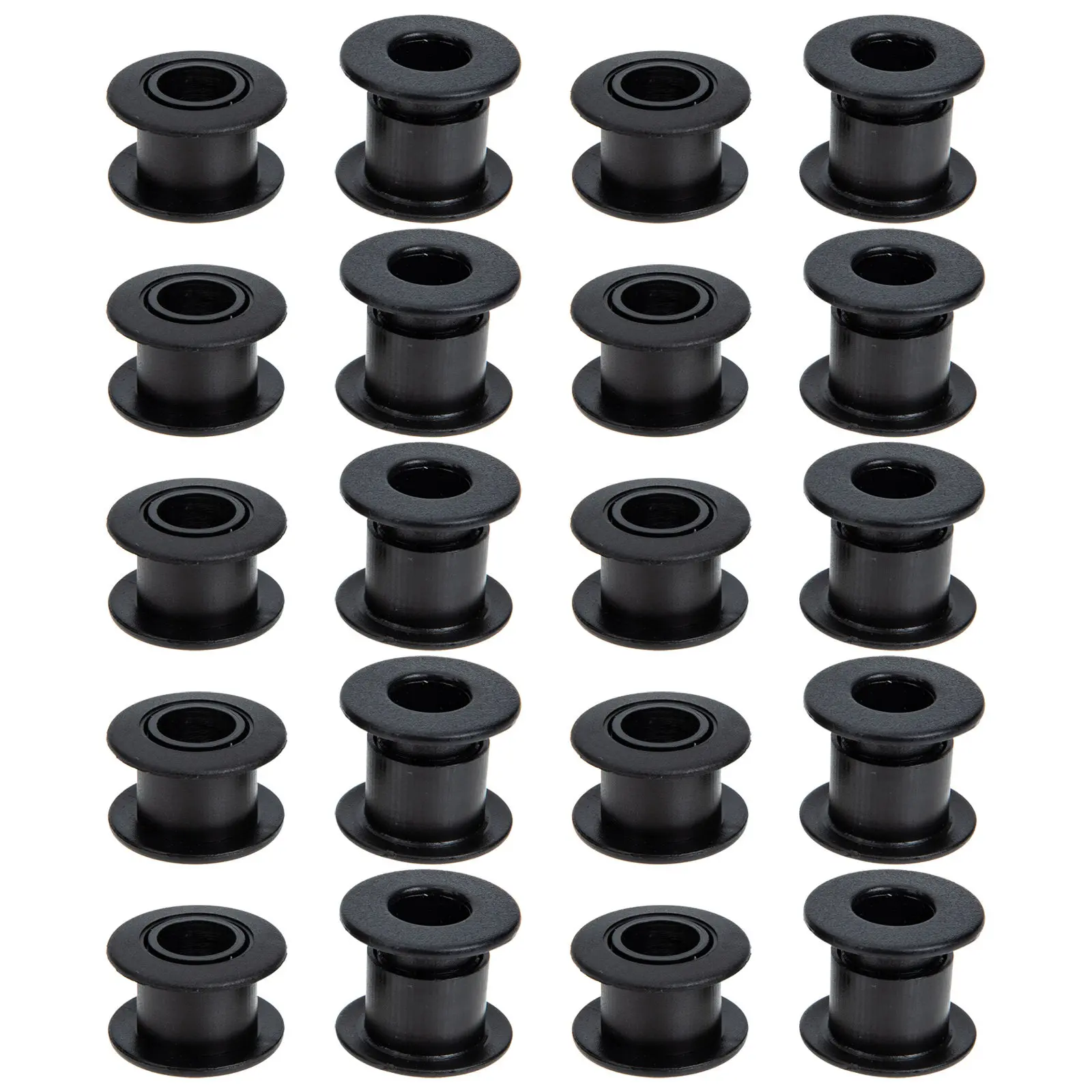 

10Pairs Foosball Table Bearings Plastic Bushings Threaded Shaft Covers Lightweight Durable Easy Install Universal Rod