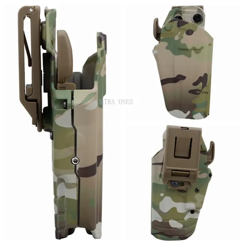 

Tactical Gun Holster Right Hand Paintball Hunting Airsoft Adjustable Pistol Case for G17L, 34, 35, 40, 41, CZ75, S&W1911'S