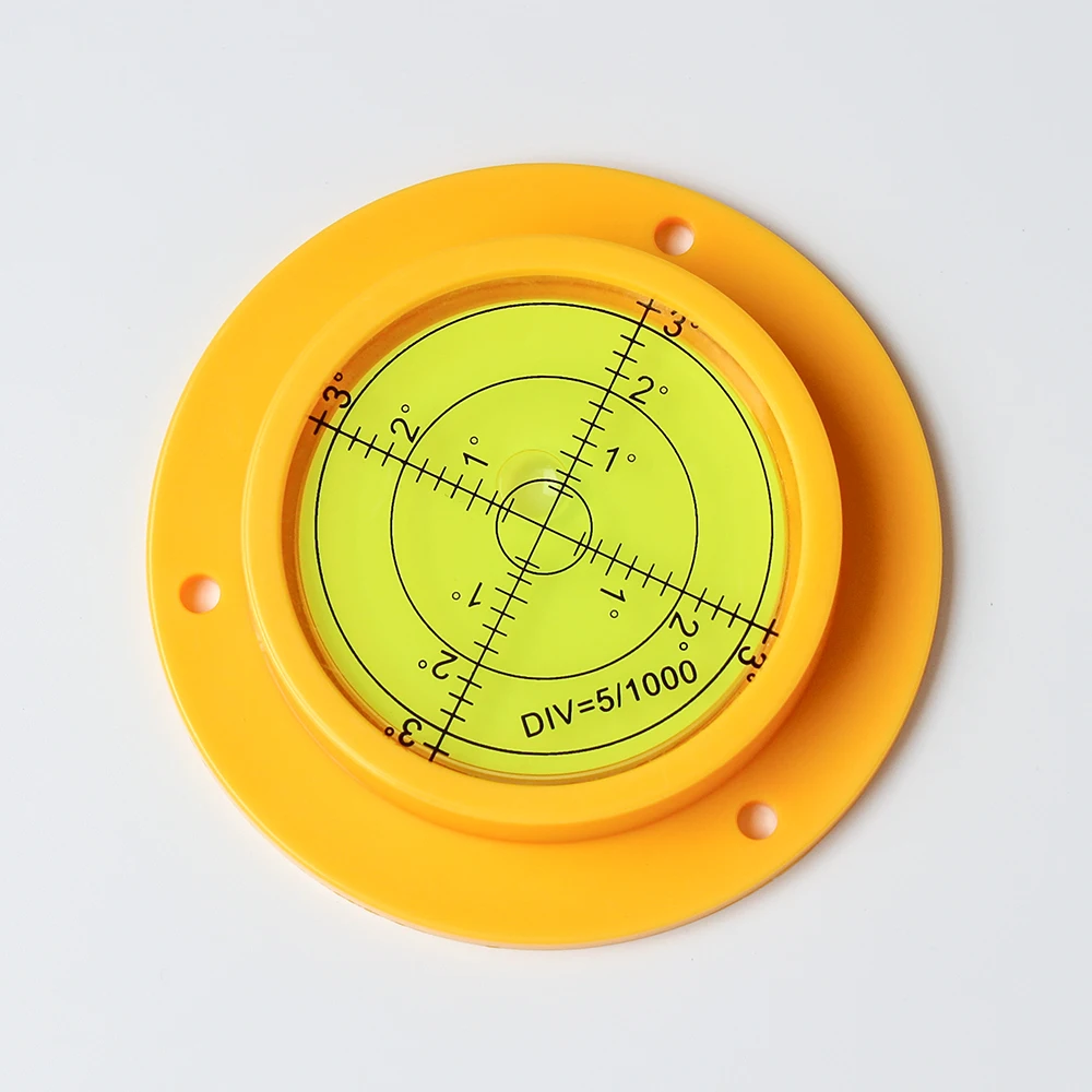 Rongpro Large Round Bubble Level Horizontal Target Degree Marking Surface Is Used TO Adjust turntable, Camera, Tripod,Etc 2pcs