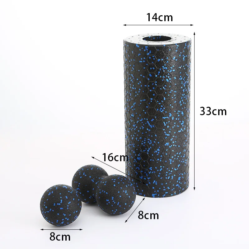 Yoga Säule Yoga Roller Fitness Massage Ball Set Pilates Muskel Stretching Übung EPP High Density Foam Roller Bälle