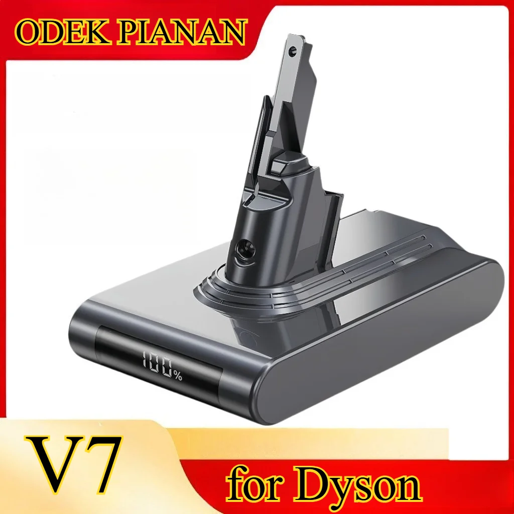 

6000mAh Replacement Battery for Dyson V7 Vacuum Cleaner LCD Display High Power Li-ion Battery for Dyson V7 Cordless Handerheld