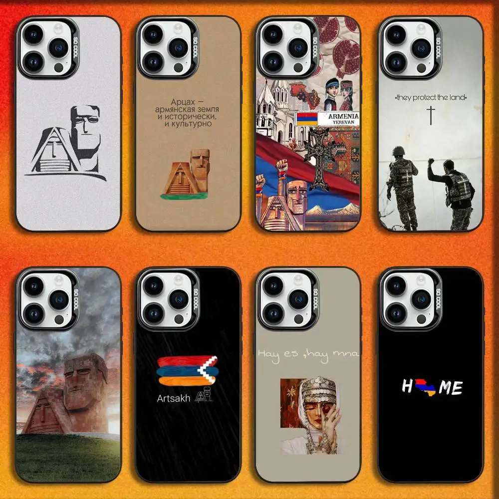 

Armenian Dedo Babo A-Artsakh Phone Case For iPhone 16,15,14,13,12,11,Mini,Pro,E,MAX Black Candy Matte Shockproof Cover