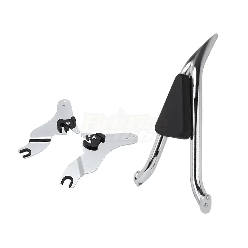 Motorcycle Detachable Passenger Rear Backrest Sissy Bar Chrome For Harley Touring Road King Electra Glide Ultra Limited 09-22