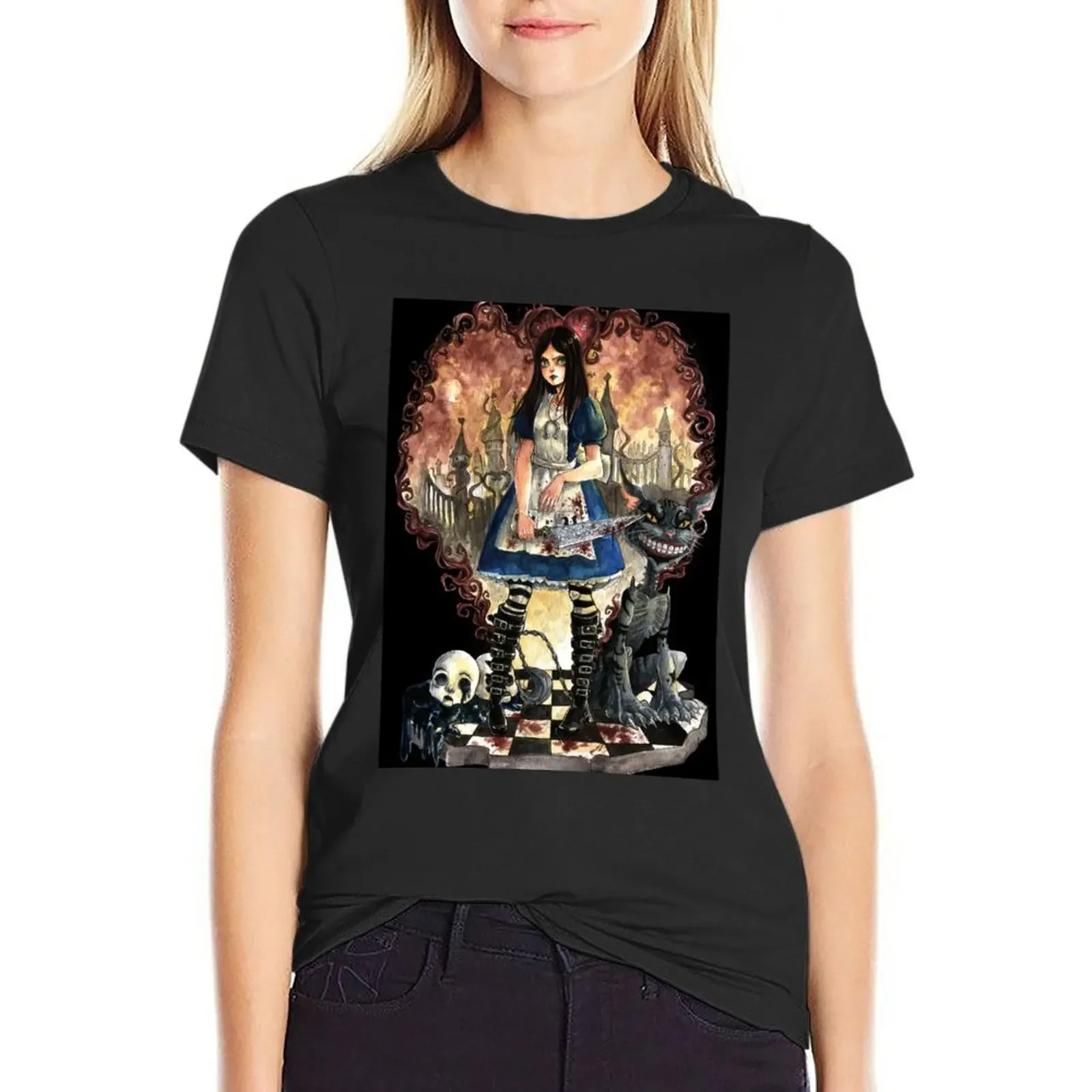 

Alice T-shirt funny summer top summer blouses woman 2024