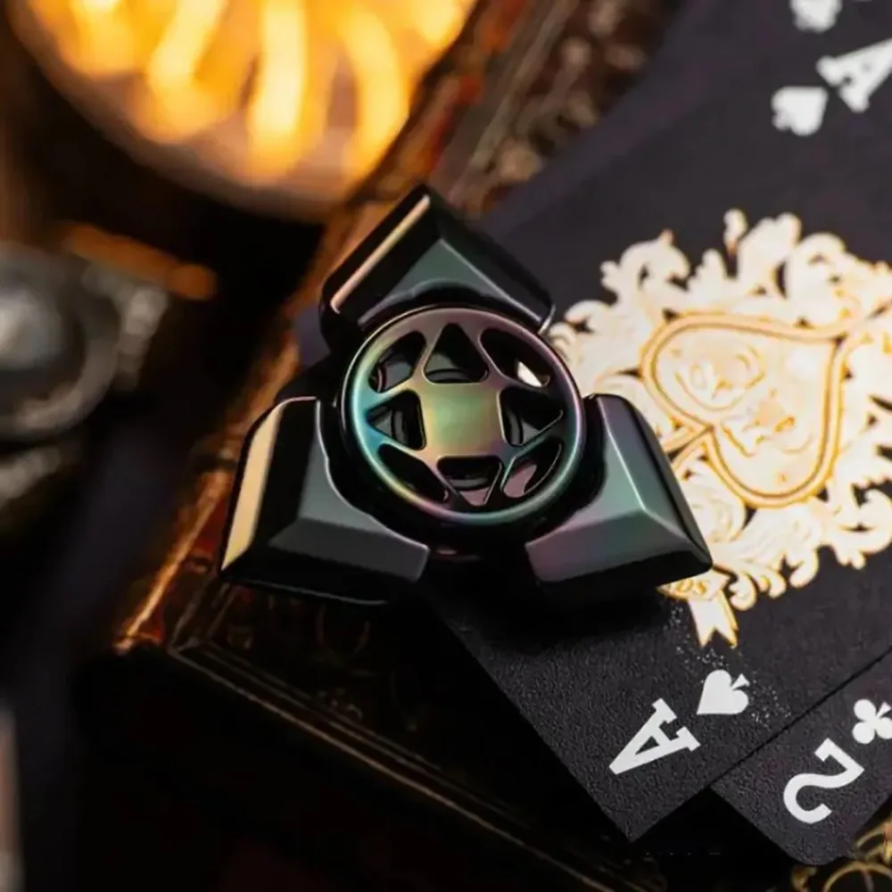 VS EDC ACE Fidget Spinner Three-Bladed Gyro Stress Relief Toy For Adults Metal Fidgeting Spinners Office Desk Accessories