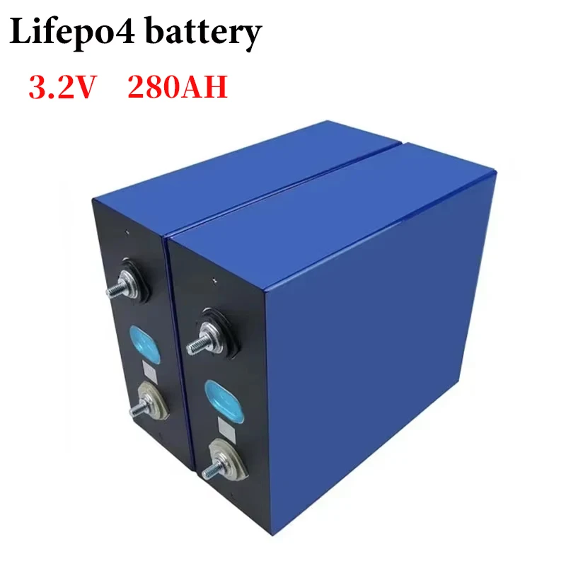 3.2V 280Ah Lifepo4 Battery DIY 12V 24V 48V 280AH Rechargeable Battery Pack for Electric Scooter RV Solar Storage System Marine