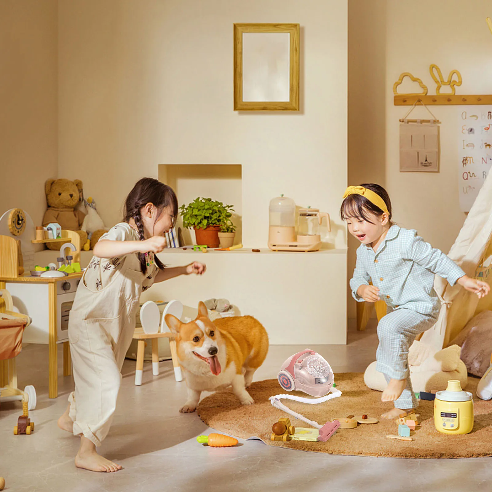 الأطفال الغبار الماسك الحسية التظاهر اللعب الأجهزة المنزلية محاكاة مكنسة كهربائية للأطفال الصغار هدية عيد ميلاد