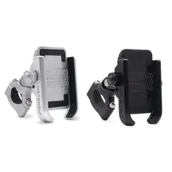 360 Degree Universal Bike Aluminum Alloy Motorcycle Motorbike Handlebar Phone Holder Stand Mount For iPhone 4-6.4