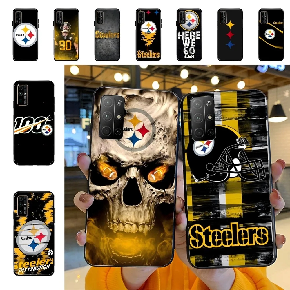 S-Steelers Team Phone Case For Huawei Honor 10 lite 9 20 7A 9X 30 50 60 70 pro plus Soft Silicone Cover