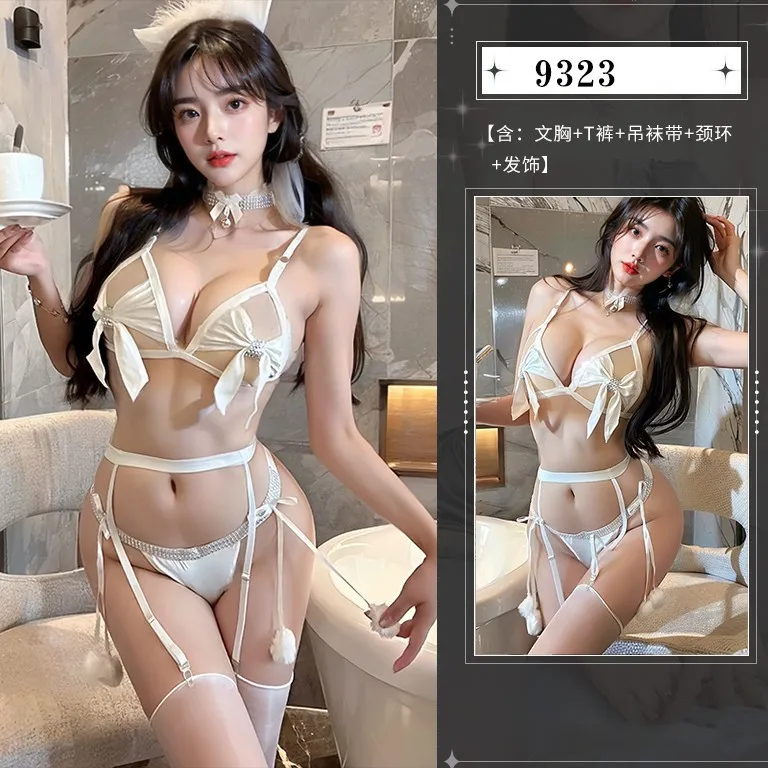 

Сексуальный комбинезон на подтяжках с бантом, эротическая форма Pure Desire с кошачьей тематикой, популярное и страстное нижнее белье