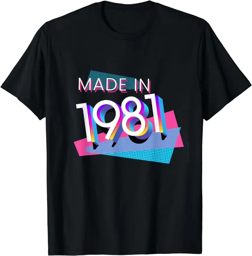 Summer Special 1981 42-Year Classic Men's T-Shirt Best Birthday Gift To Honor Vintage Chic Custom Printed T-Shirt Men Clothing