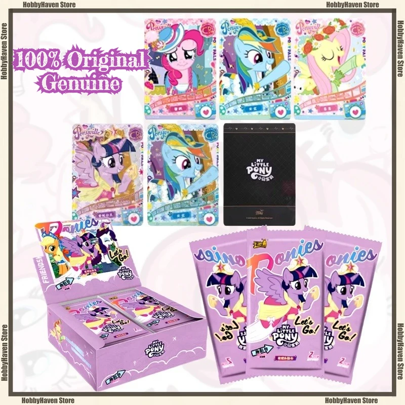 

В наличии подлинная карточная игра My Little Pony Friendship Eternal Card Fun Movie Pack часть 5 CR Black Back Card Collection Gift