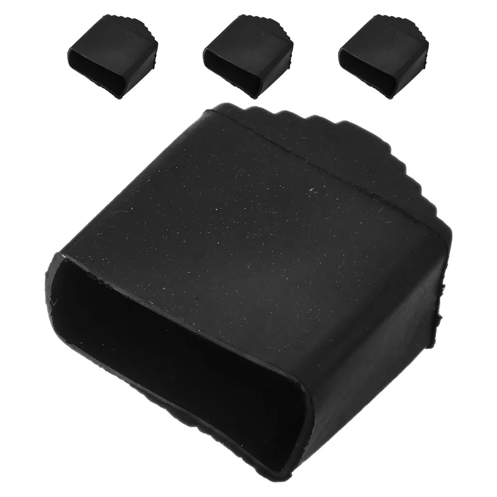 

4Pcs Ladder Feet Pads Square Non Slip Folding Ladder Covers Anti Skid Stable Protective Rubber Foot Caps for Indoor Floor Safety