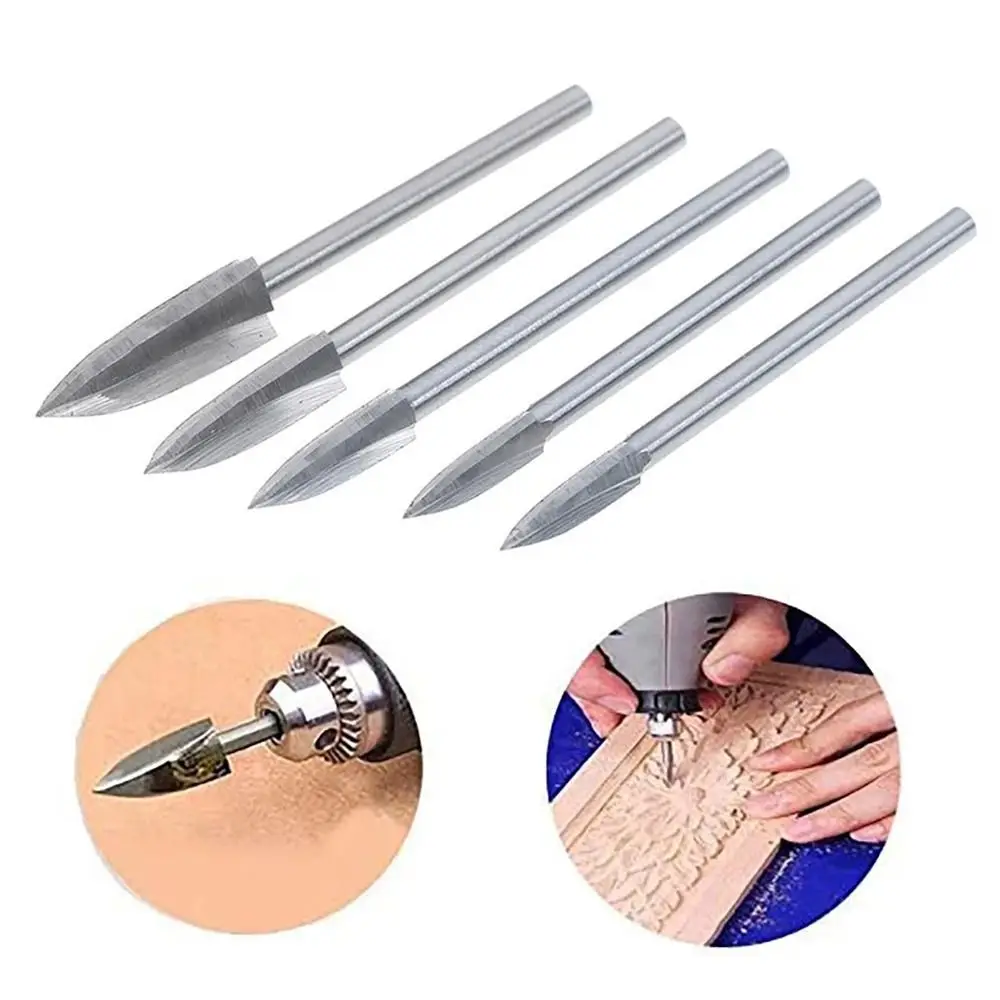 Wood Engraving Drill Bit Woodworking Drilling Carving Engraving Bit Grinding Burr Wood Carving Tool Woodworking Tool Parts