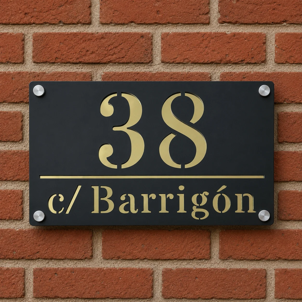 Modern Personalized Customized Laser Cut Acrylic House Number Sign For OutDoor Address Plaque Family Name Plate Door Wall Signs