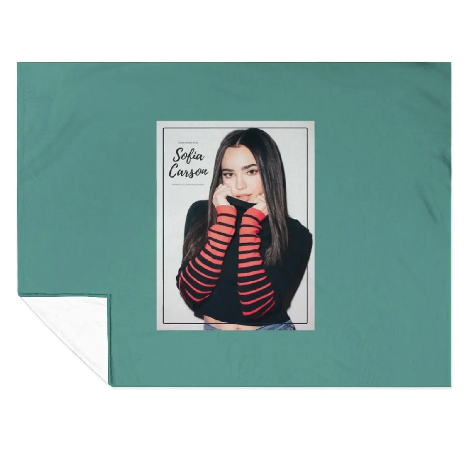 

Sofia Carson Throw Blanket Plaid Flannel Cute Plaid Hairys Blankets