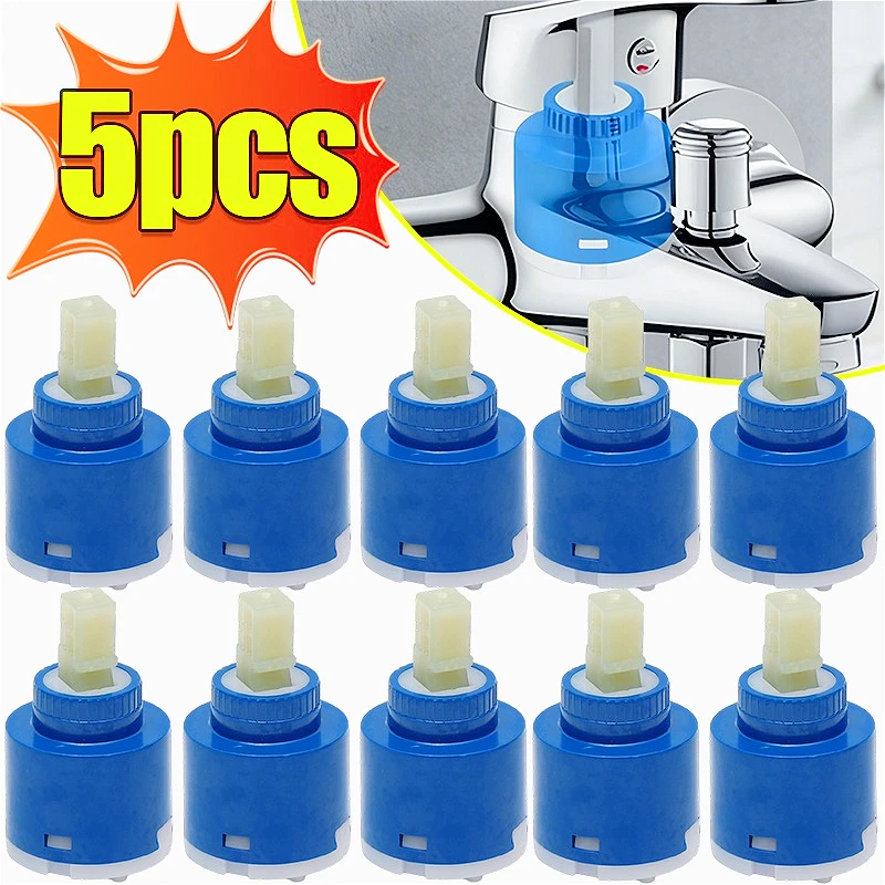 

1/5pcs Faucet Valves Universal Replacement Faucet Mixer Valve Kitchen Bathroom Thermostatic Tap Inner Valve Repair Cartridges