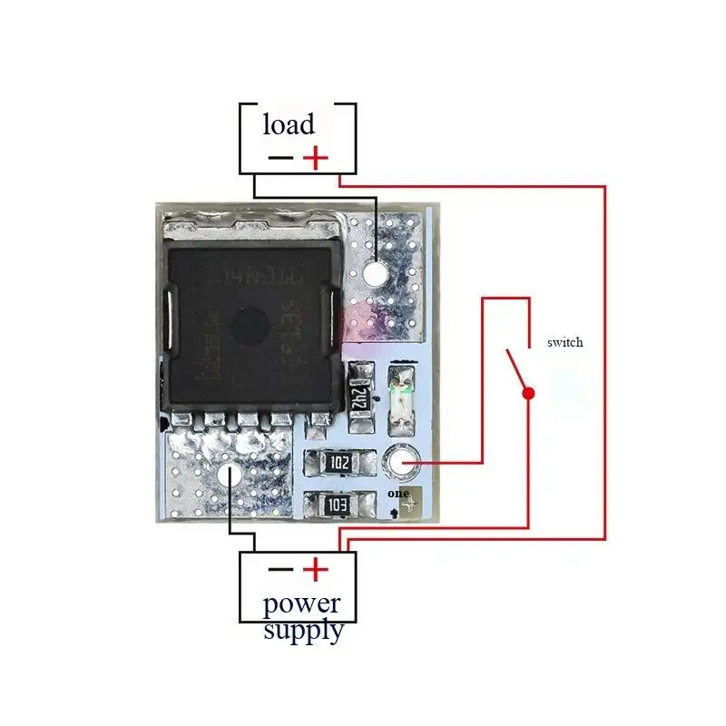 Mini-Hochleistungs-MOS-Auslöseschalter-Antriebsmodul, Feldeffekttransistor-PWM-Regulierungs-Elektronikschalter-Steuerplatine – Detail 6
