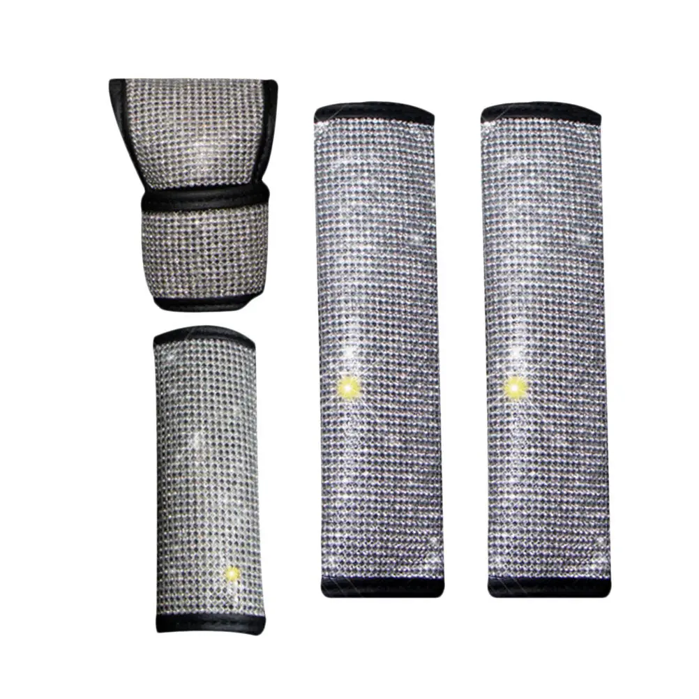 

2Pcs Car Gear Shift Cover Set with Handbrake Protector PU Fabric Wear Resistant Removable Car Interior Accessory for Seat Life