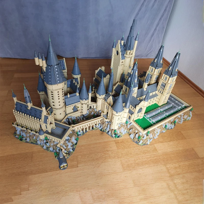 19371pcs Moc Magic Movie School Hogwart\'s Castle Epic Extension Model Architectural Building Blocks Bricks Assembly Toy Kid Gift