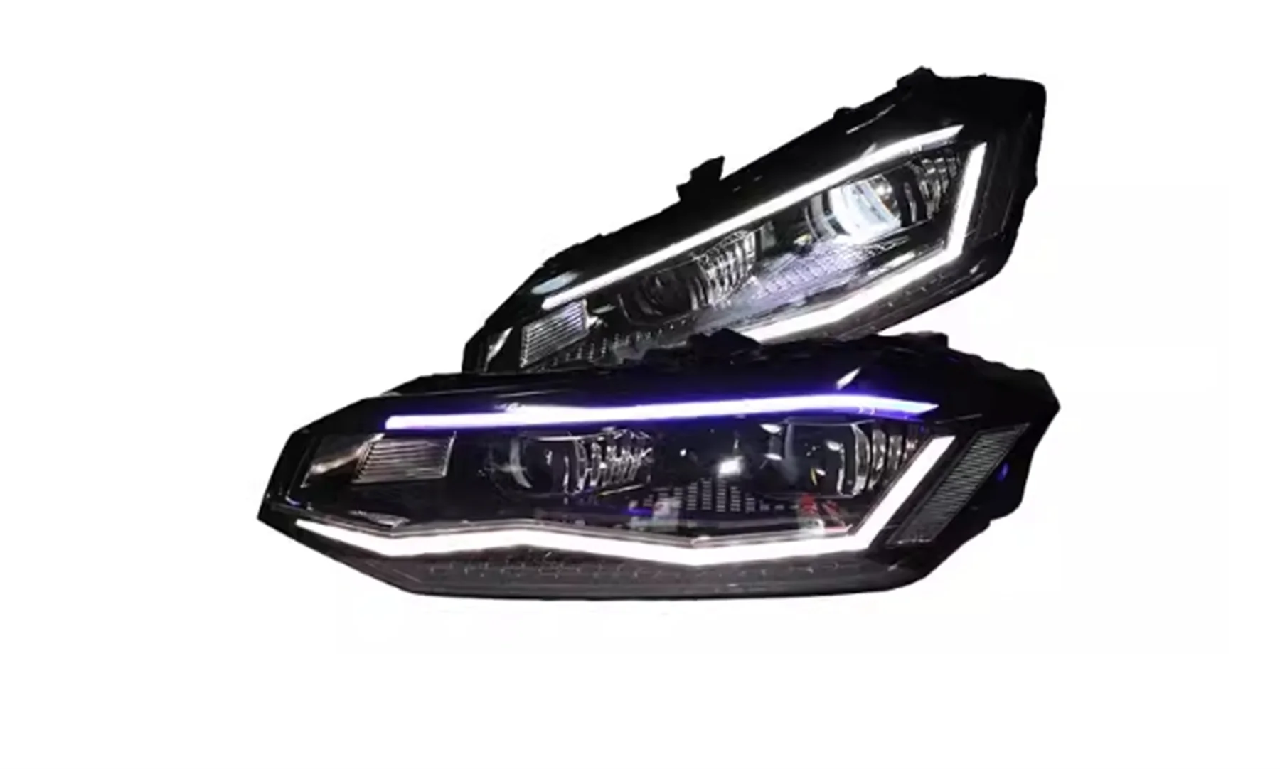 LED Headlight Headlamp for Volkswagen vw POLO PLUS 2019 DRL Daytime Running Light High low beam Turn signal