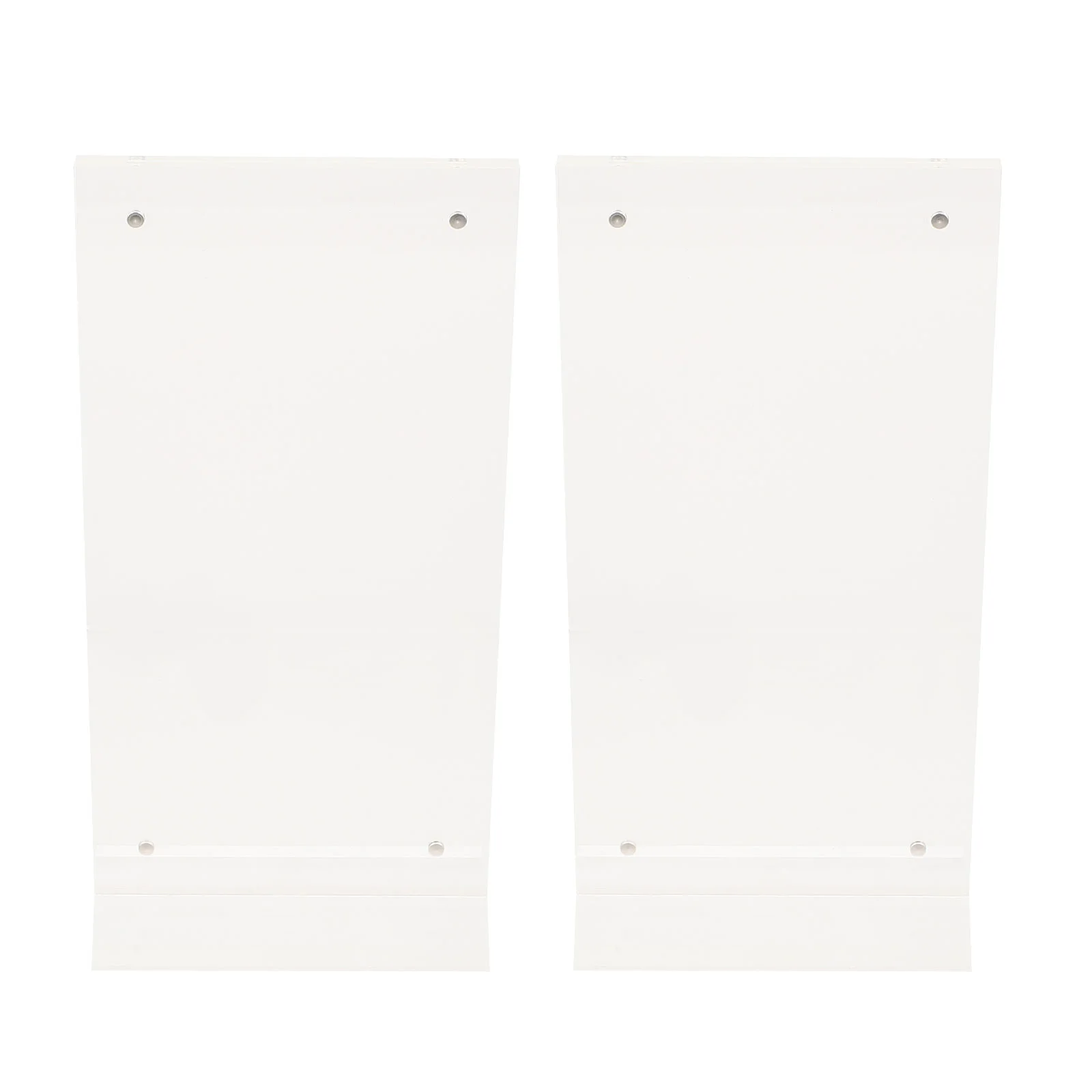 2 Pcs Transparent Banknote Display Rack Stand Restaurant Menu Label Holder Photo Magnet Sign Clear Price Board