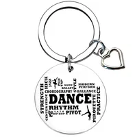 Dance Instructor Keychain Dance Lover Gifts Key Chain Pendant Dance Team Gifts
