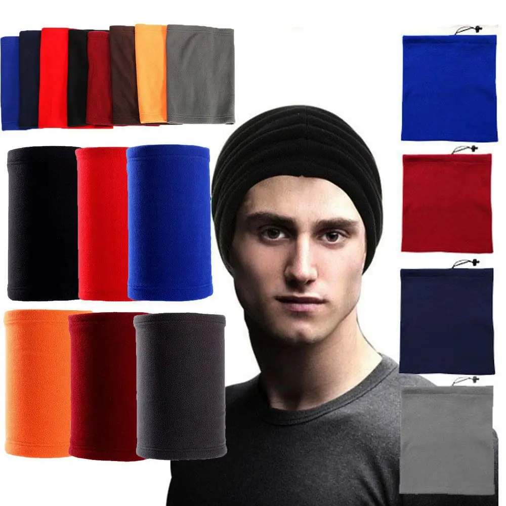 8 Colors Polar Fleece Gaiter Outdoor Hats Scarves Hiking Scarf Camping Face Mask Winter Headwear Warmer Neck Tube