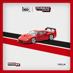 TW In Stock 1:64 F40 LM Red Diecast Car Model Collection Miniature Toy Tarmac Works