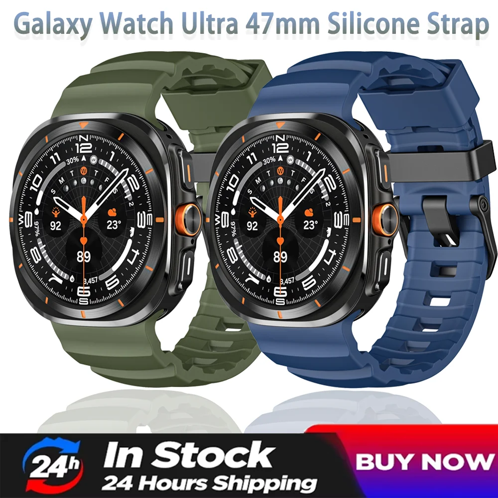 Trail Sports Breathable Silicone Band for Samsung Galaxy Watch Ultra 2025 47mm Bracelet Wristband Galaxy Watch Ultra 47mm Strap