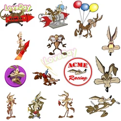 Acme Racing WILE E. COYOTE Cartoon Car Sticker Funny Hot Rod Vintage Racing Sticker Vinyl Waterproof Accessory Auto Moto Decal