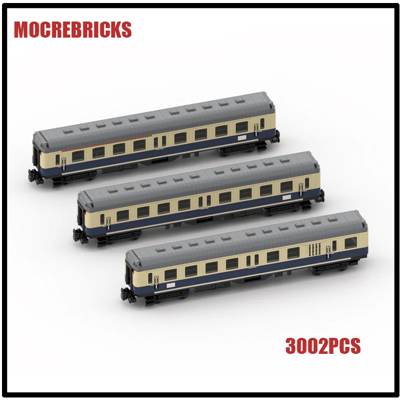 

MOC Роскошные экспресс-поезда Eilzugwagen Byl 421, наборы железнодорожных кареток, технологические строительные блоки, игрушки, детские рождественские кирпичи, подарки