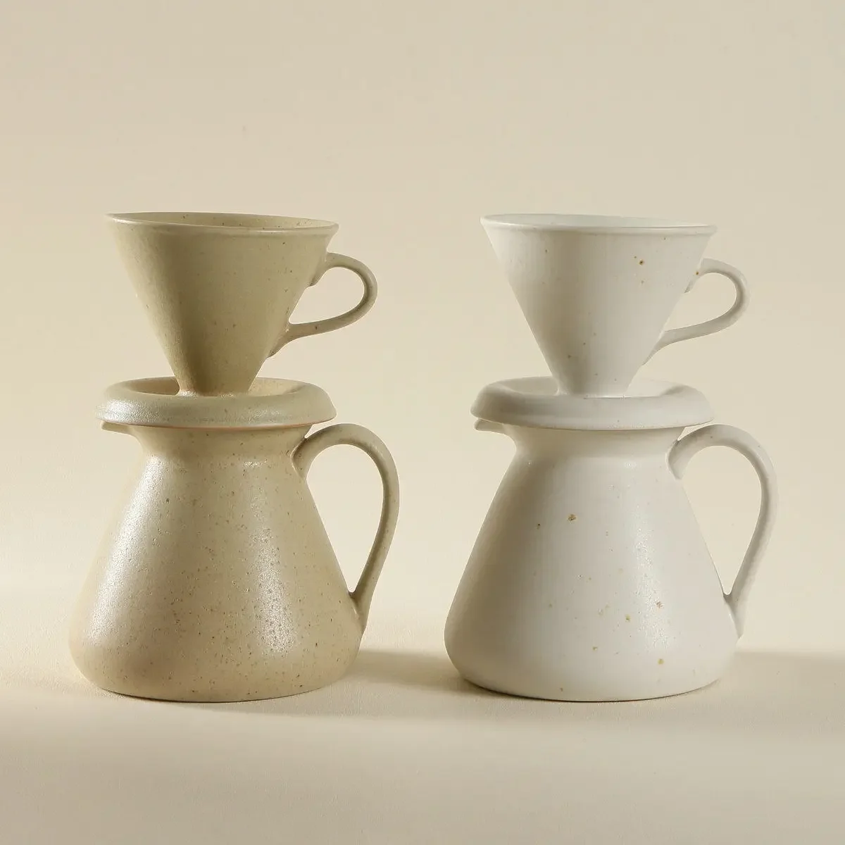 Jiuta roasted coarse pottery coffee pot, high-value simple coffee pot, hand-brewed filter pot, household drip coffee utensils