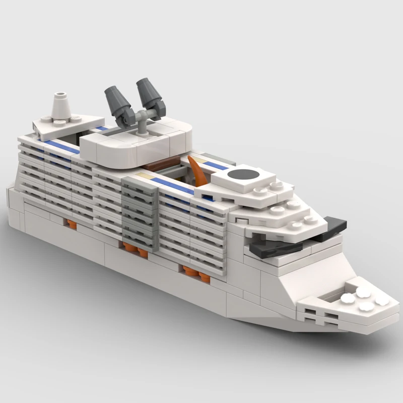 

192 MOC круизный корабль гармония морей, роскошная океанская модель «сделай сам», строительные блоки, игрушки на день рождения, подарок