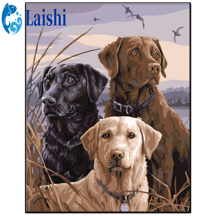 

5D DIY Doodle animal art labrador Diamond Painting mosaic Cross Stitch Diamond Embroidery New Handicrafts Home Decoration gift