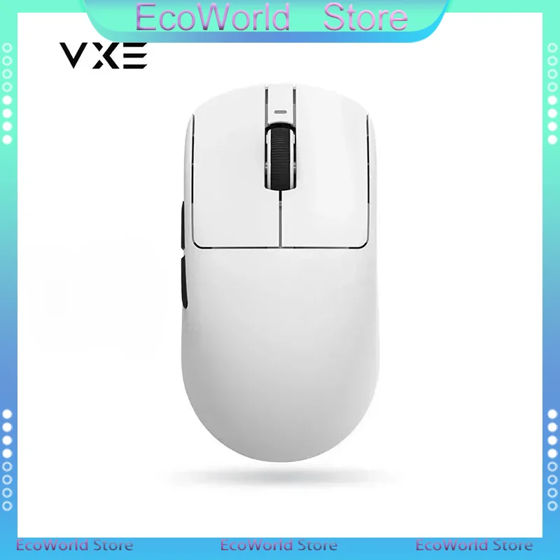 ماوس ألعاب لاسلكي Vxe Dragonfly R1 R1/R1 Pro/R1 Pro Max قابل لإعادة الشحن PAW3395 مستشعر خفيف الوزن بتصميم مريح للرياضات الإلكترونية