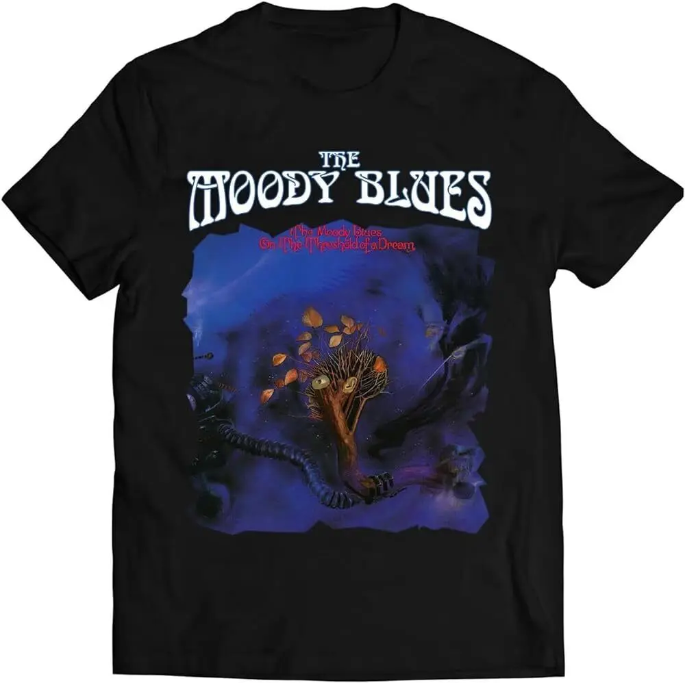 Camisa preta dos homens The Moody Blues, o limiar de uma camiseta Dream